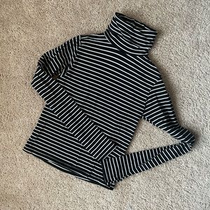 American Apparel striped turtleneck top